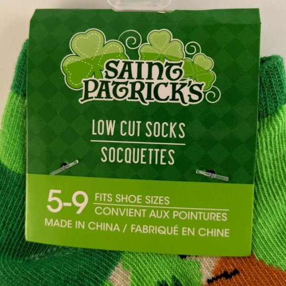 *3/$15* Puppy Dog Lucky St. Patrick's Day Socks - Picture 3 of 4